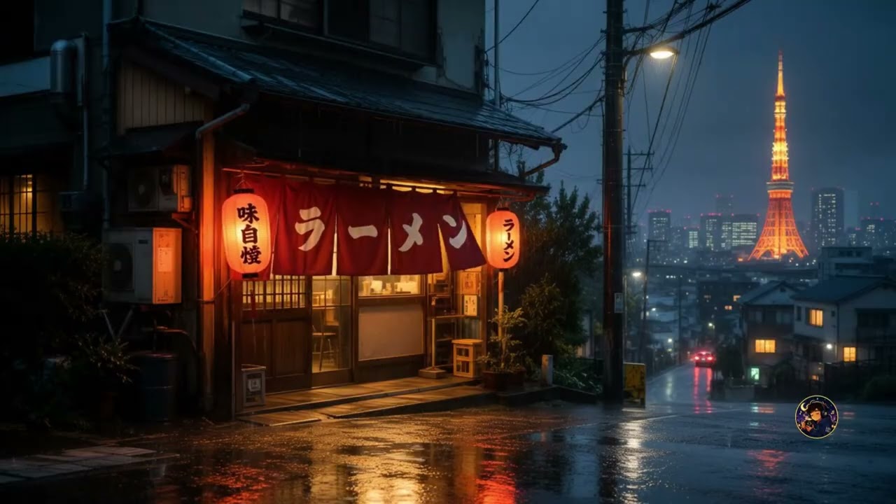 Midnight Rain in Tokyo 🌧️ Lofi Hip Hop Mix / Chill Beats / Relax/Study to / 10 Hours