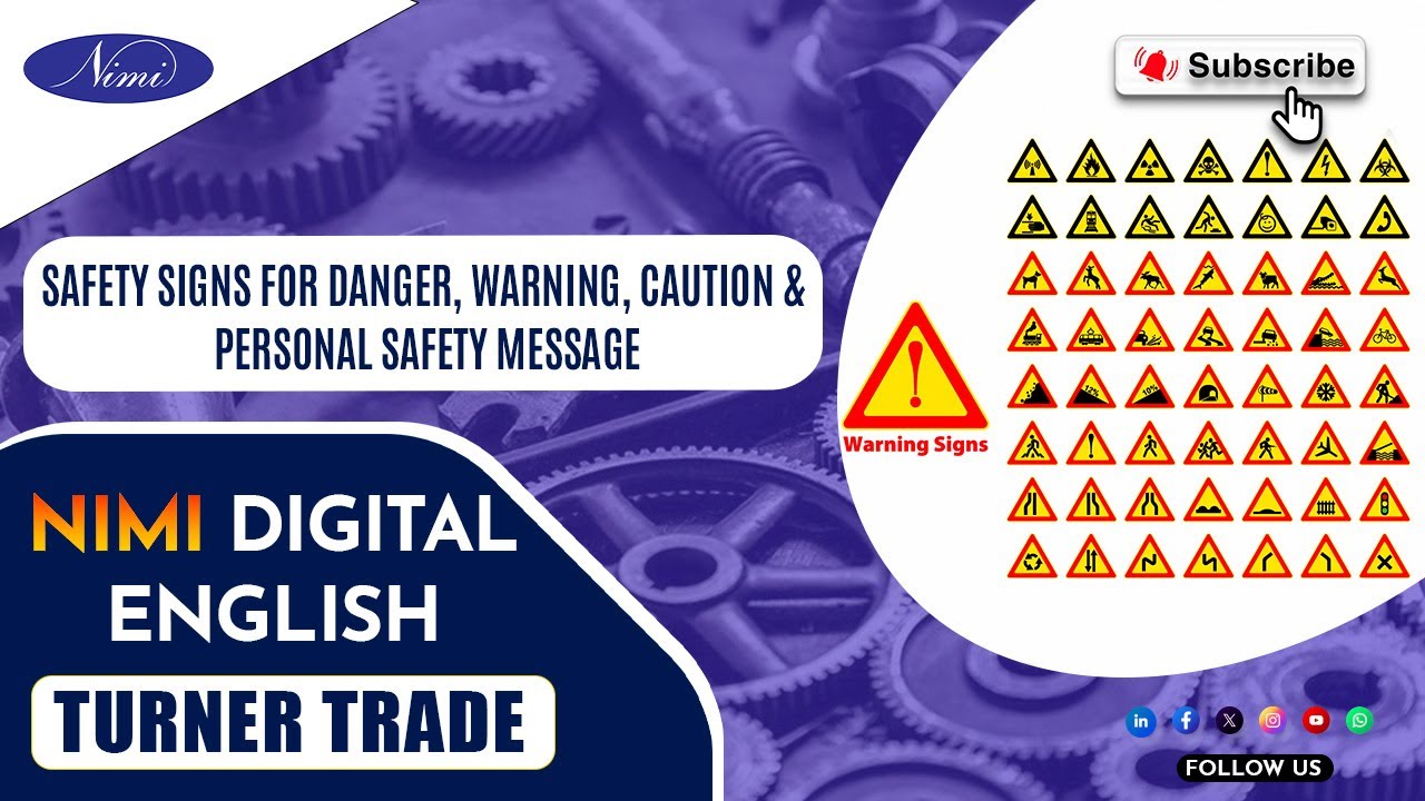 Safety signs for danger, warning, caution & personal safety message  | NIMI | DIGITAL | ENGLISH |
