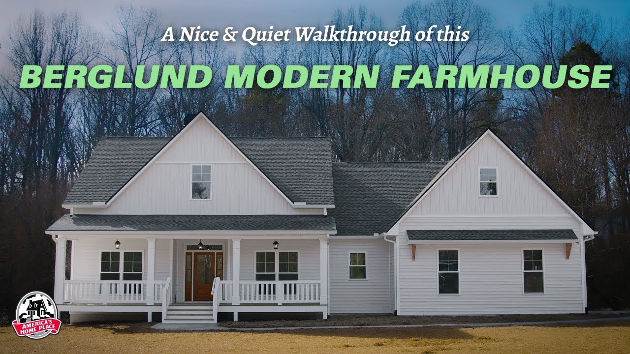 A Nice and Quiet Walkthrough of a Berglund Modern Farmhouse