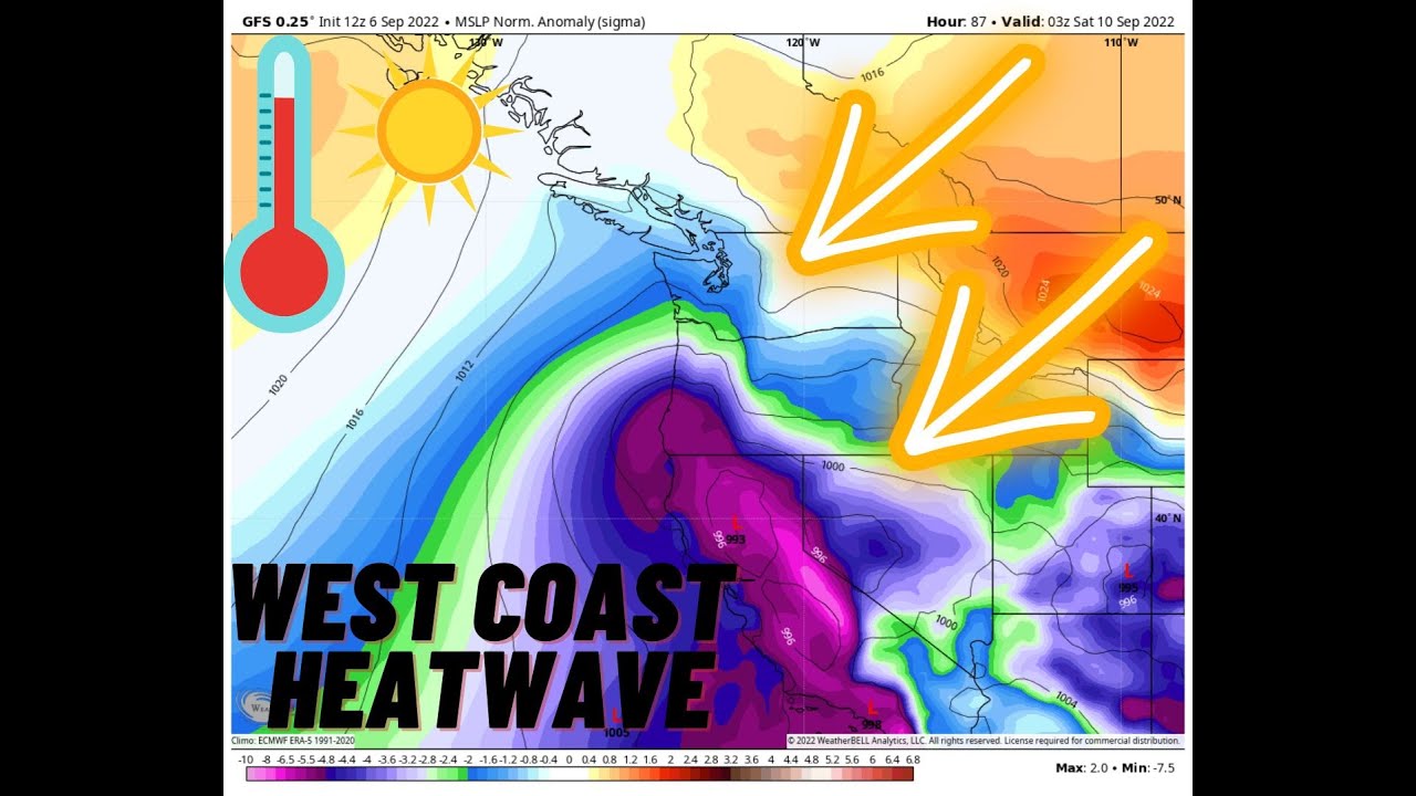 West Coast Heat, La Nina and Seasonal Change coming...