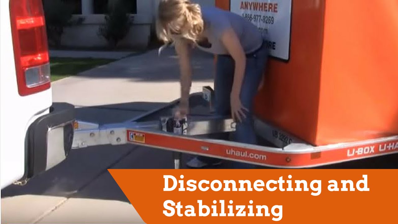 Disconnecting and Stabilizing the U-Box® Portable Storage Container Trailer