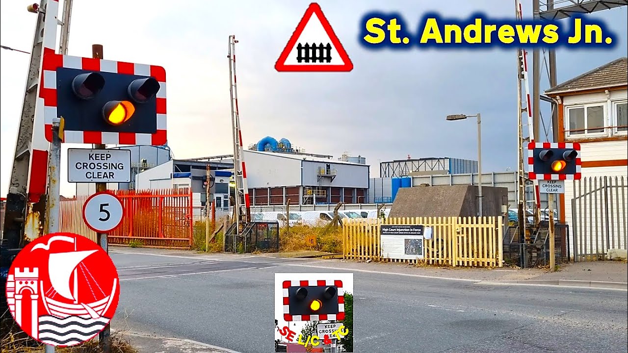 Rare Barriers at St. Andrews Junction Level Crossing, Bristol