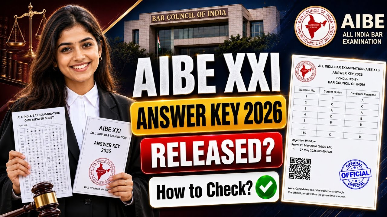 aibe 21 final answer key 2026 | aibe 21 final solution key 2026