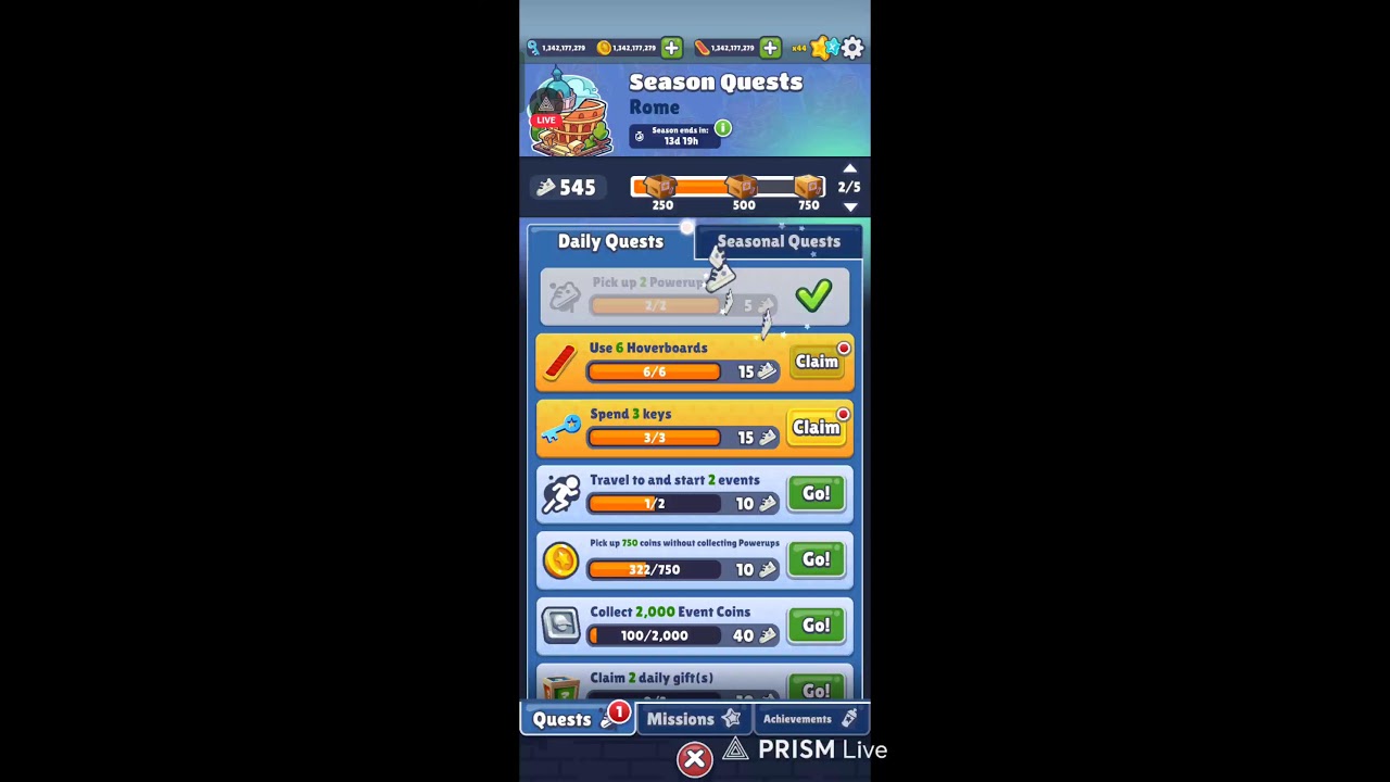 SUBWAY SURFERS LIVE NEW HIGH SCORE RECORD💥 #subwaysurfers #live #subwaysurferslive #subwaysurfs