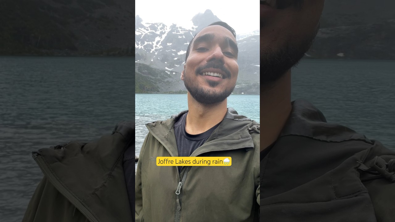 Joffre Lakes Hike 2023 during rain feels different 😍❤️