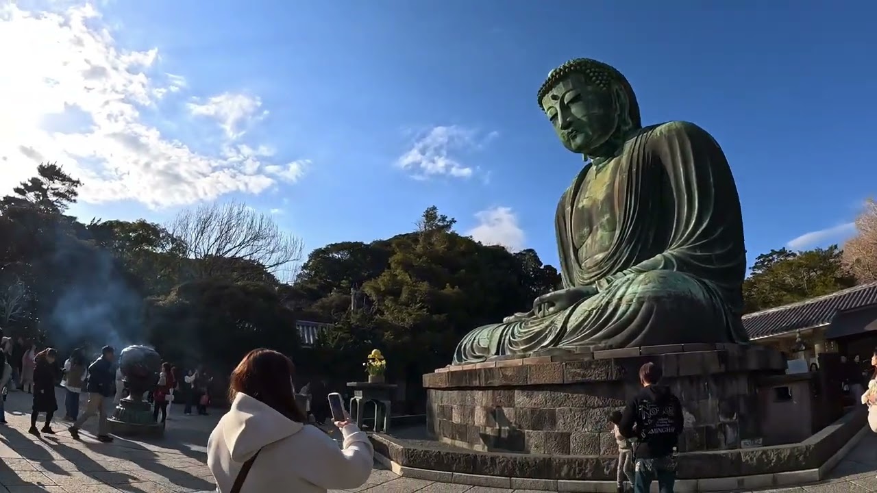 Great Buddha tour Kamakura Japan 🇯🇵 4k