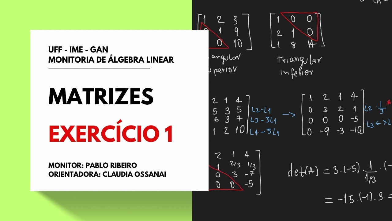 DETERMINANTE POR OPERAÇÕES ELEMENTARES (TRIANGULAÇÃO)