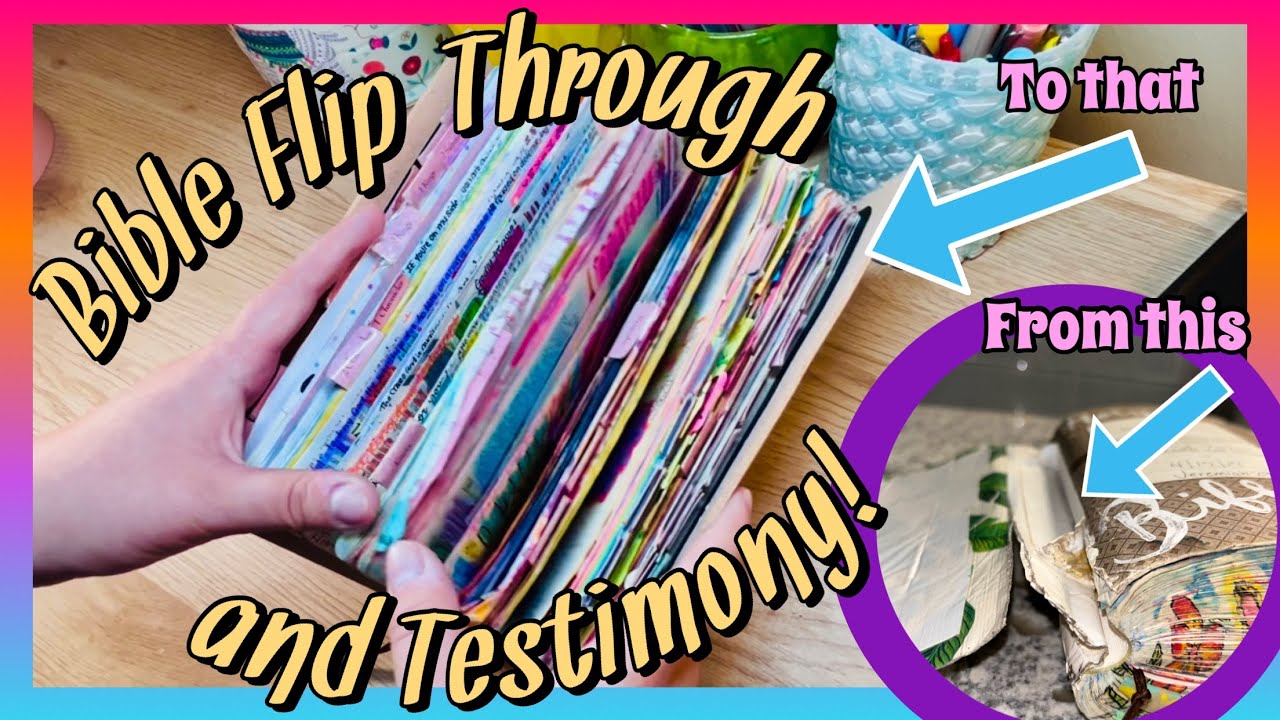 BIBLE FLIP-THROUGH + TESTIMONY STORY! 🙌🏼🩵🥳