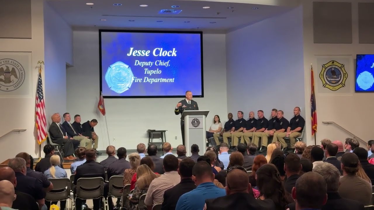 Deputy Chief Jesse Clock Guest Speaker. Mississippi State Fire Academy Graduation Class of 215