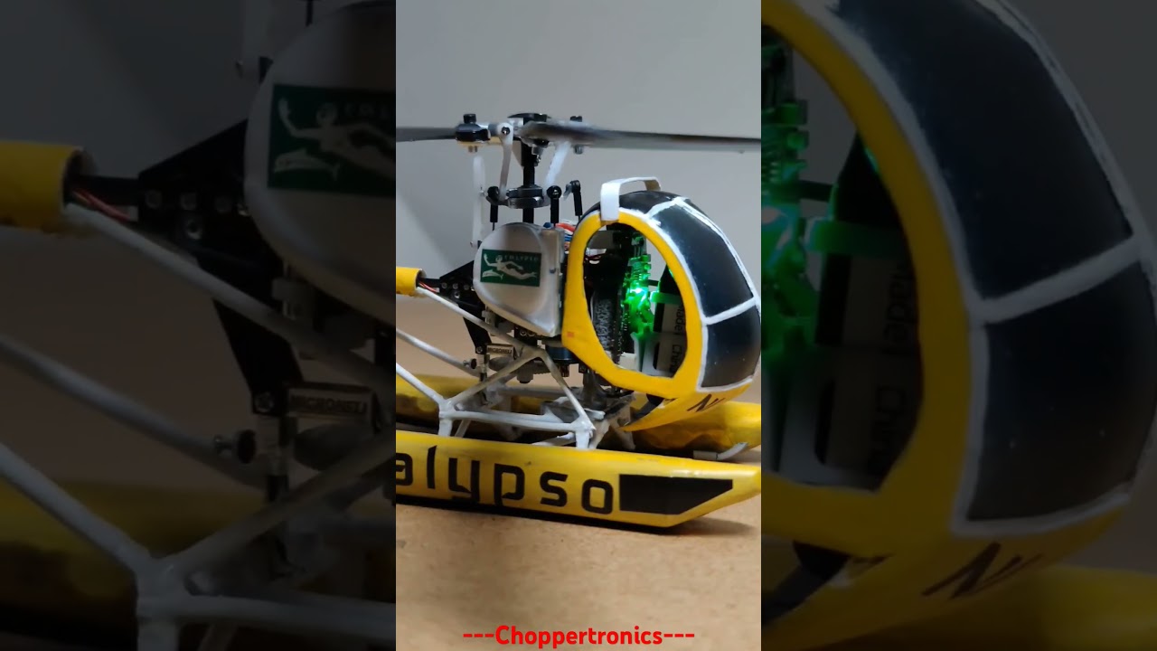 Custom Nano RC Hughes 300 - Swash movement..by Choppertronics.