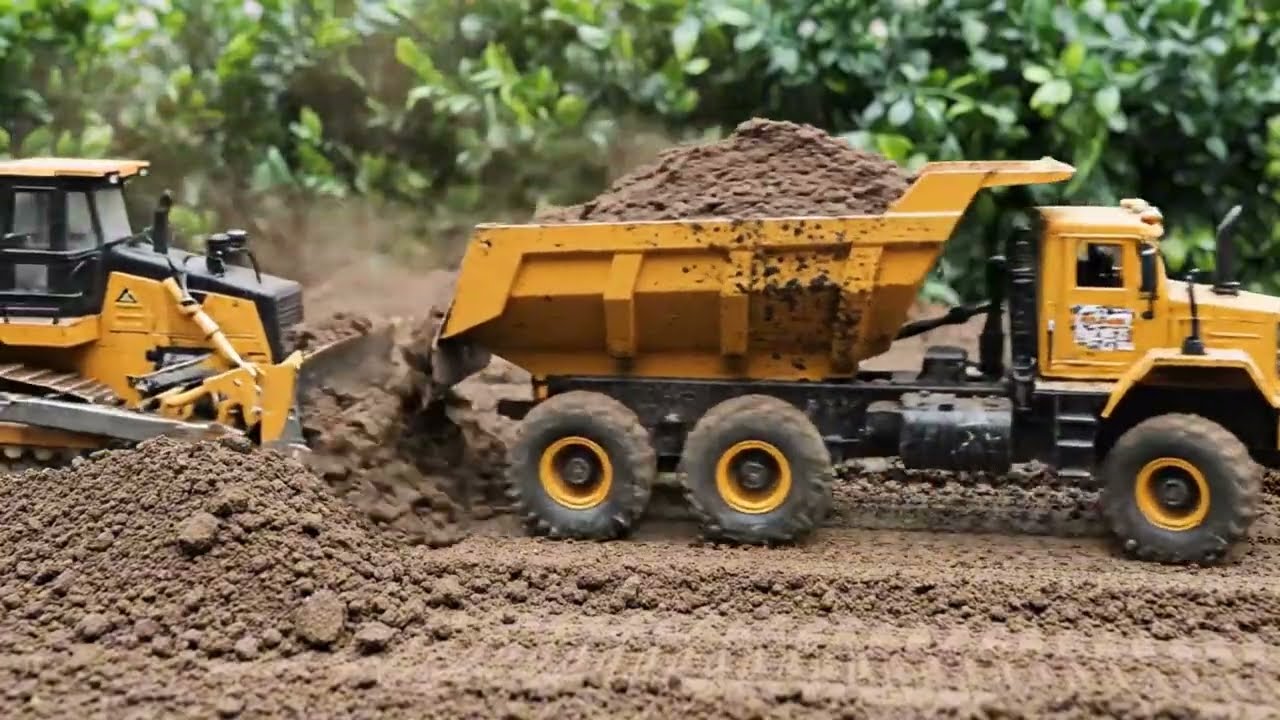 🔧 RC Construction Rush! Quick Repair and Full-Throttle Excavator–Dump Truck Teamwork