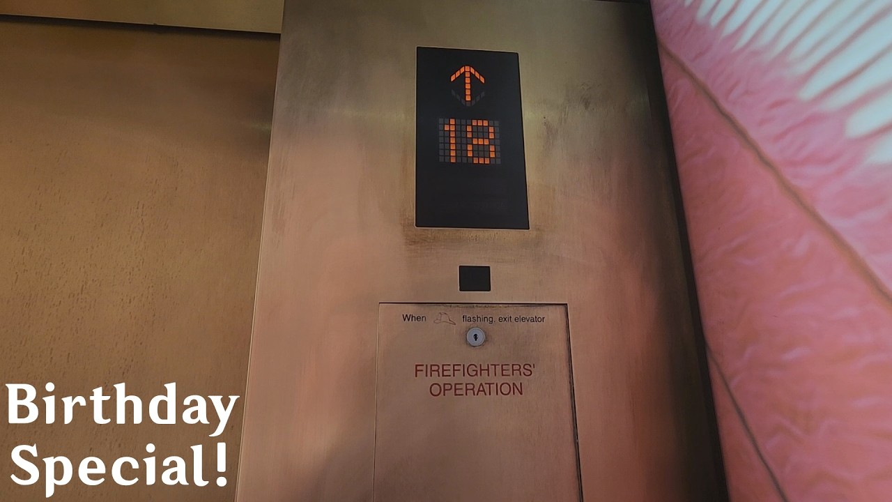 【Birthday Special】AWESOME Mitsubishi Traction Elevators at Hotel Indigo - Los Angeles CA