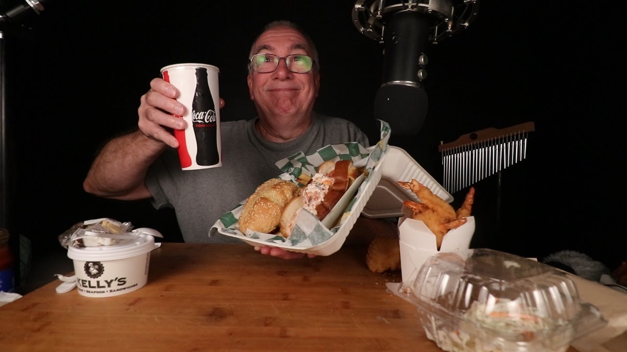 ASMR Kelly's Roast Beef Surf and Turf Mukbang Whispering