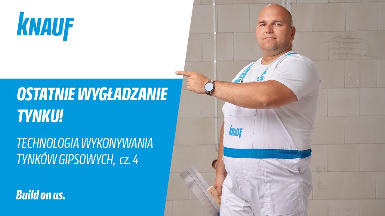 Ostateczne wygładzanie tynku [Technologia wykonywania tynków gipsowych Knauf]