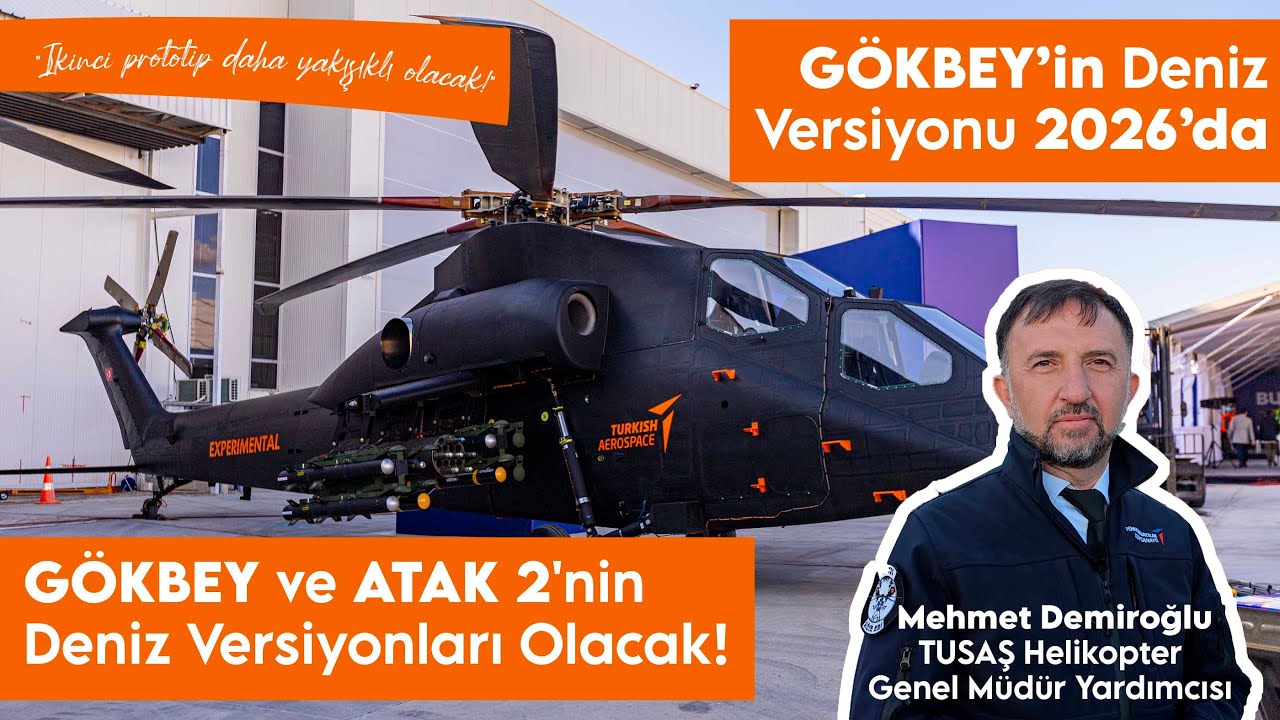 GÖKBEY ve ATAK 2'nin TCG Anadolu için deniz versiyonları olacak. İlki 2026'da!