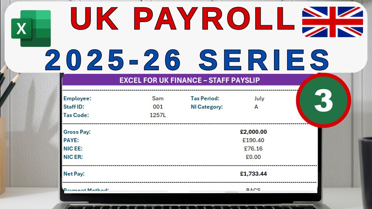 Payslip Generator in Excel: UK Payroll 2025-26 Series
