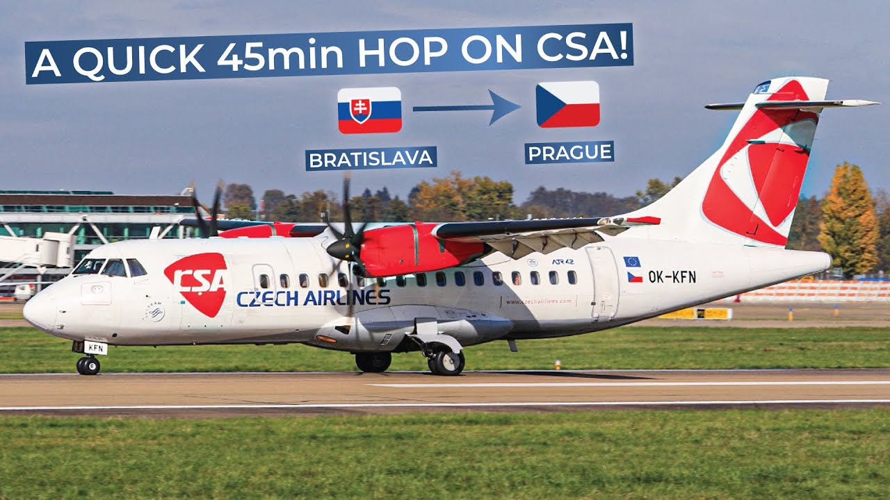 TRIPREPORT | Czech Airlines (ECONOMY) | ATR 42-500 | Bratislava - Prague