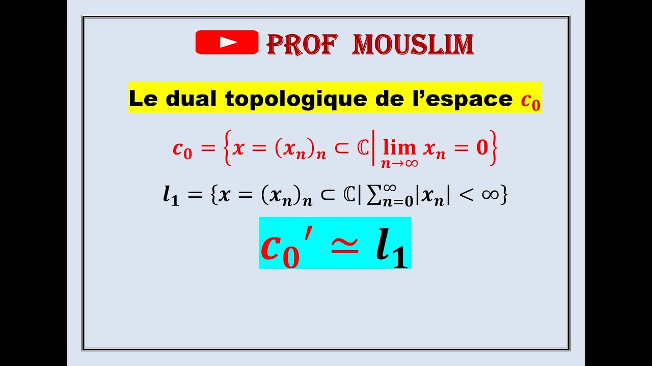 Analyse fonctionnelle 3: Exercice, le dual topologique de  C0