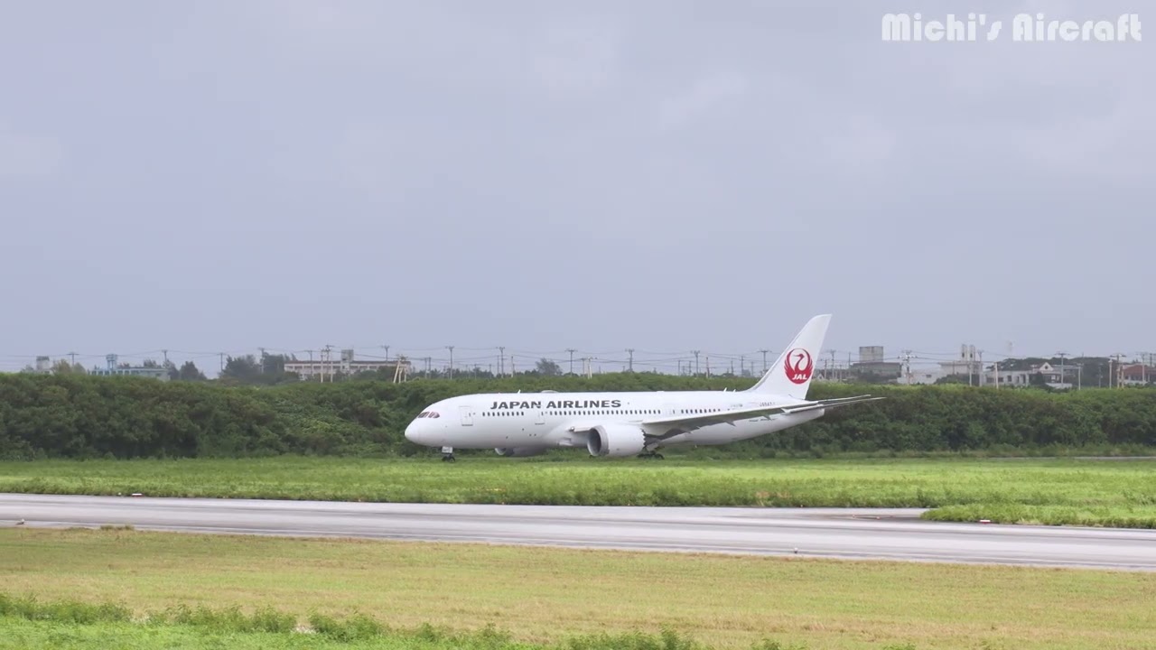 No.15 宮古空港の JAL Boeing 787 離着陸（2025/08/04）