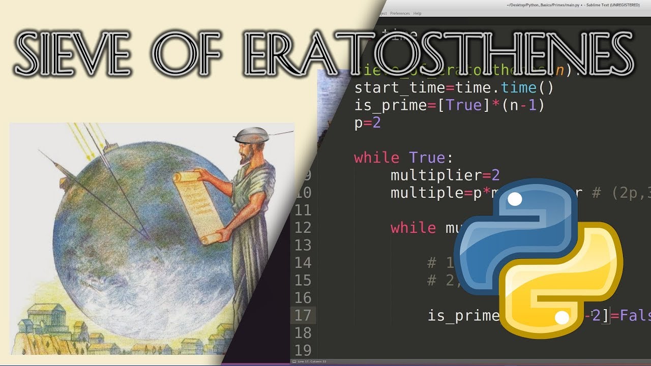 Sieve of Eratosthenes: Background & Python Code