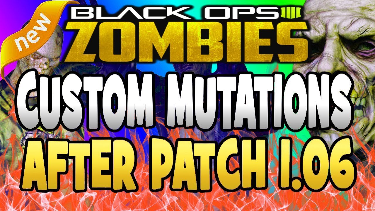 Black Ops 4 Zombies CUSTOM MUTATIONS 1.06 AFTER PATCH GLITCH - NEW BO4 Zombie Glitches
