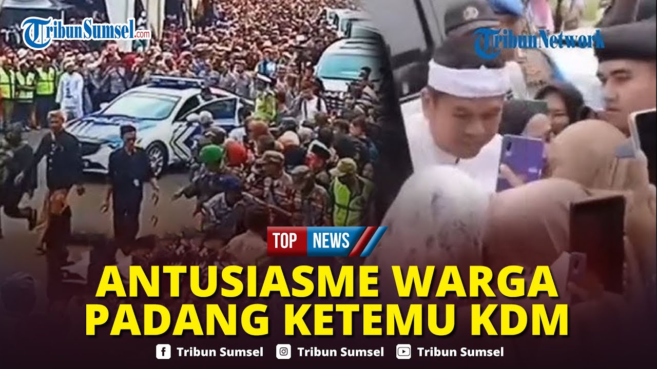 🔴Momen Ribuan Warga Padang Sambut Kedatangan Dedi Mulyadi, Kerubungi KDM yang akan Kirim Bantuan