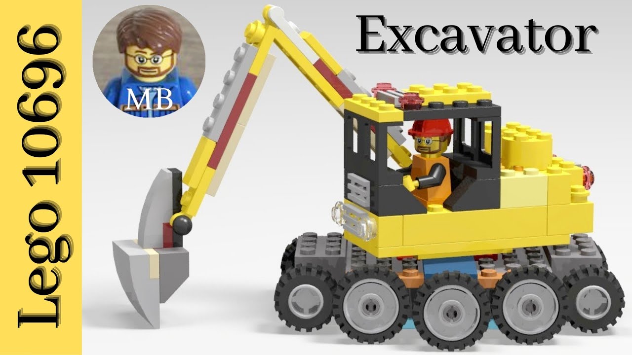 Lego classic 10696 - Excavator - DIY instruction - building ideas