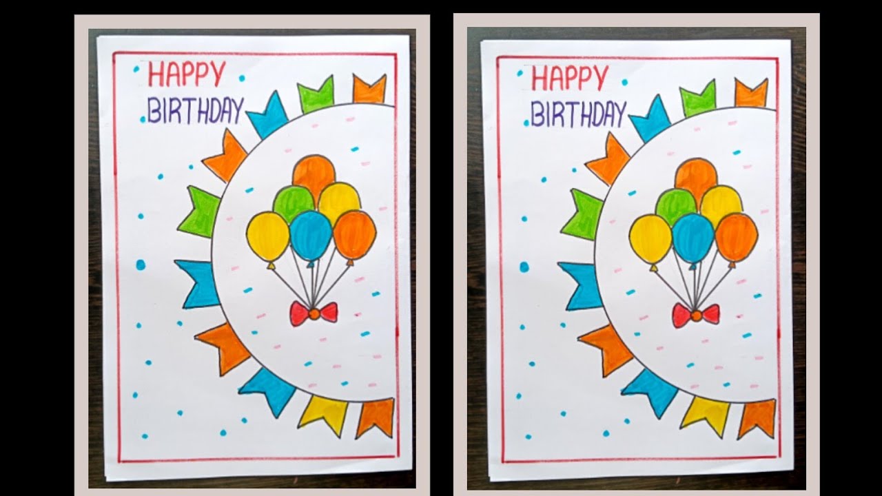 Happy Birthday Card /Birthday Card Making / Birthday Greeting Card / Easy And Beautiful  / Easy Card