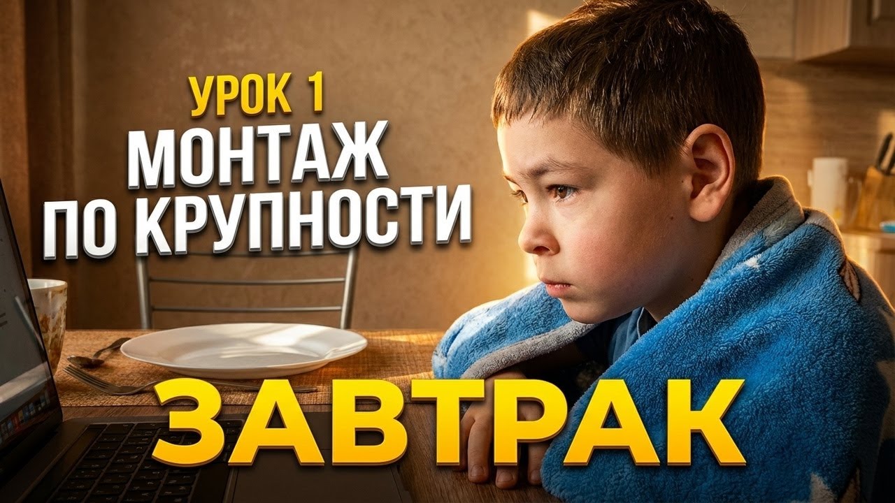 Урок 1 - Монтаж по крупности - Завтрак
