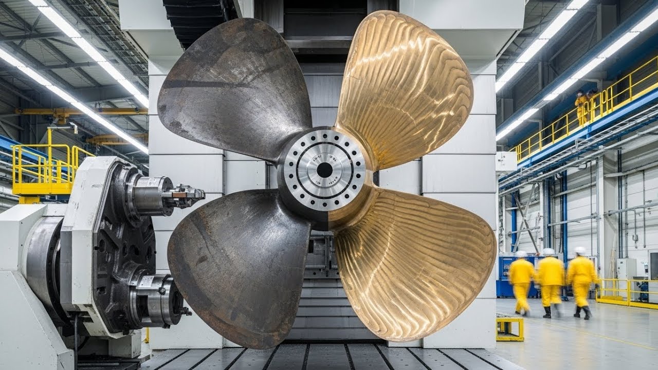 How Giant Ship Propellers Are Manufactured – From Raw Metal to Ocean Power