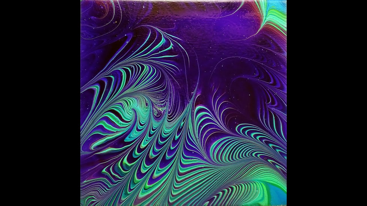 (310) Wrecked rings - Awesome lines created with a skewer - Fluid art