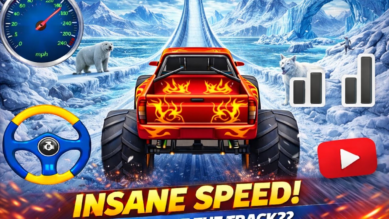 Monster Truck Extreme Ramp Challenge 😱🔥 | Mega Jumps & Crazy Stunts