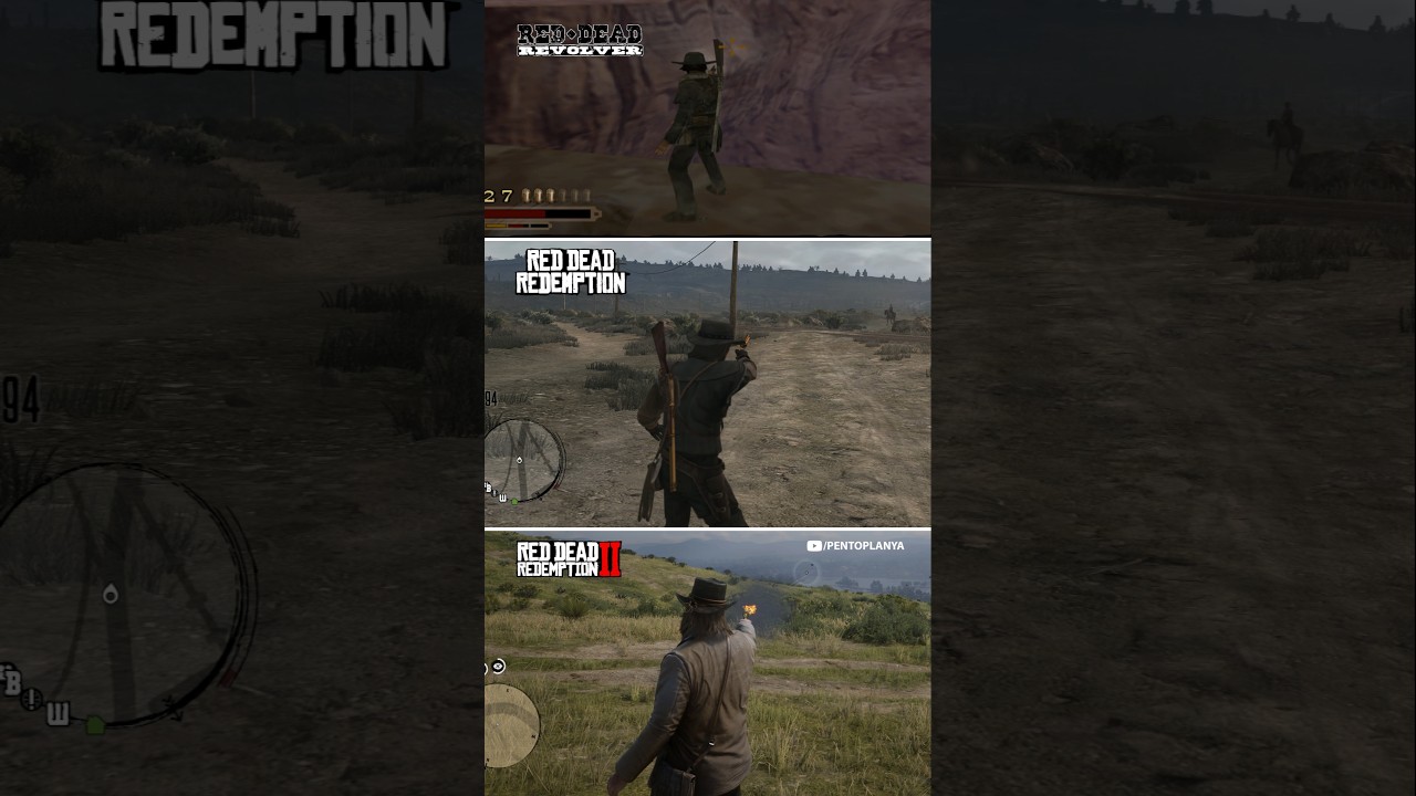 Red Dead Games Weapons (Revolver) Comparison | Red Dead Redemption 2 vs RDR 1 vs Red Dead Revolver