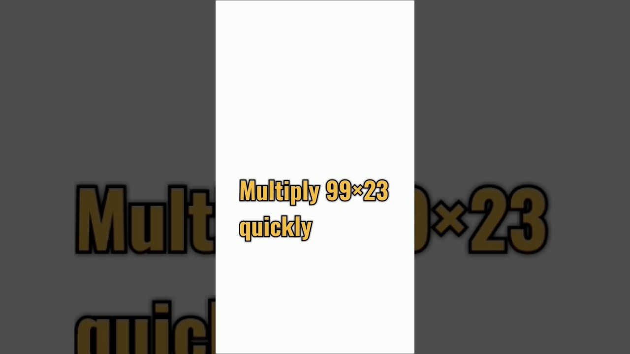 Multiplication||Math Question||Daily Shorts||Revision 