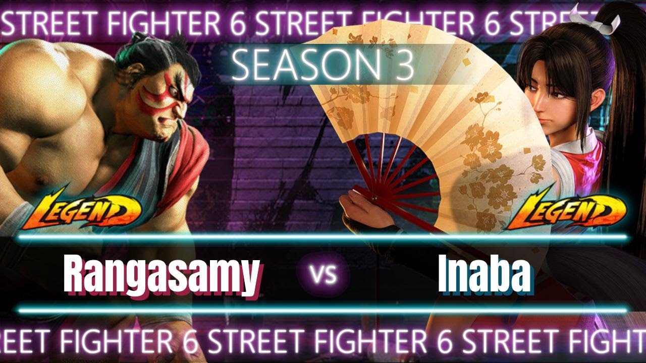 SEASON 3 🏆SF6 Rangasamy (Honda) vs Inaba (Mai)🏆