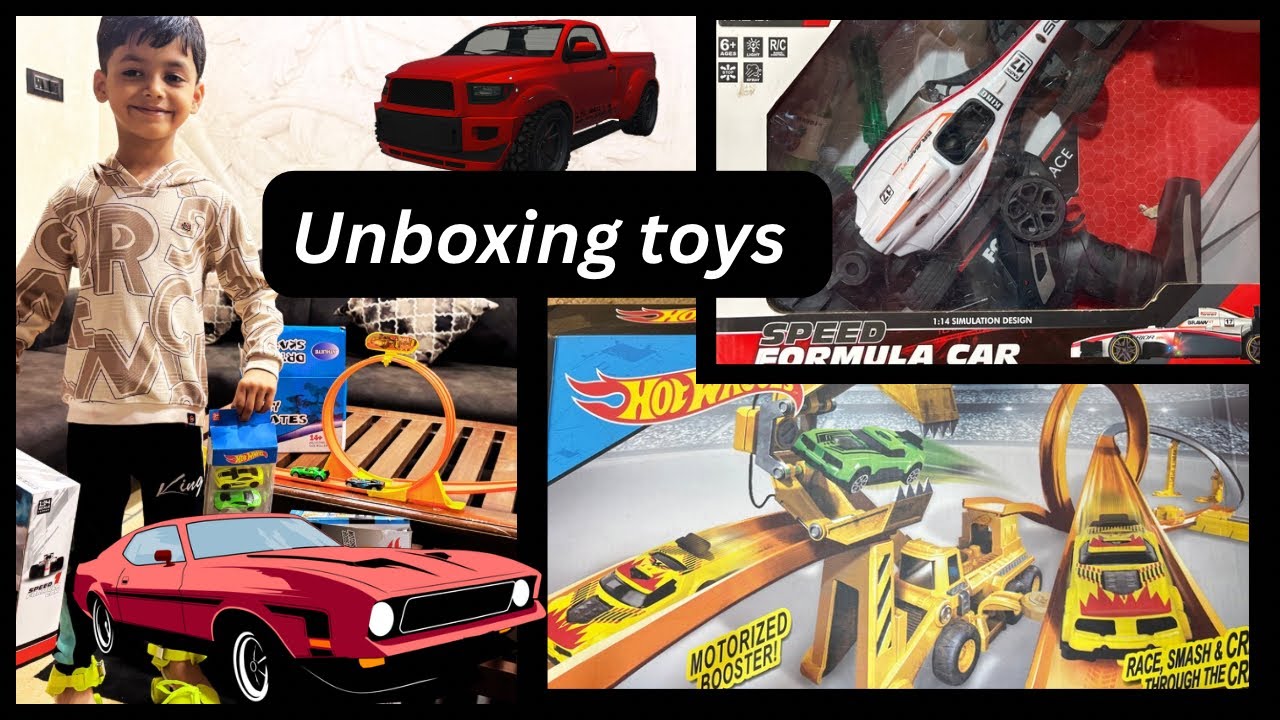 || Toys Unboxing video 😍|| Hotwheels track || || Speed formula Racing Car 🏎️ || Juhee Verma Vlogs🦋||