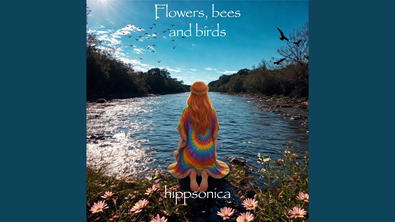 Flowers, bees and birds