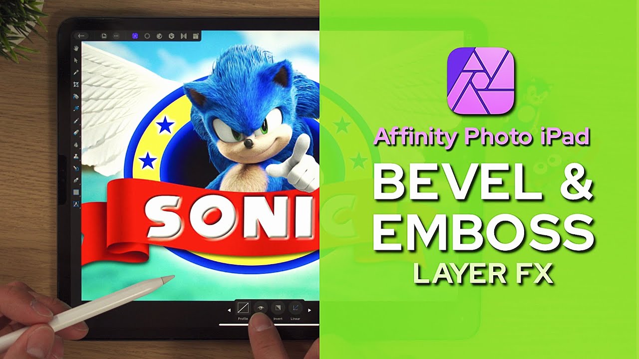 How to Add BEVEL and EMBOSS in Affinity Photo iPad