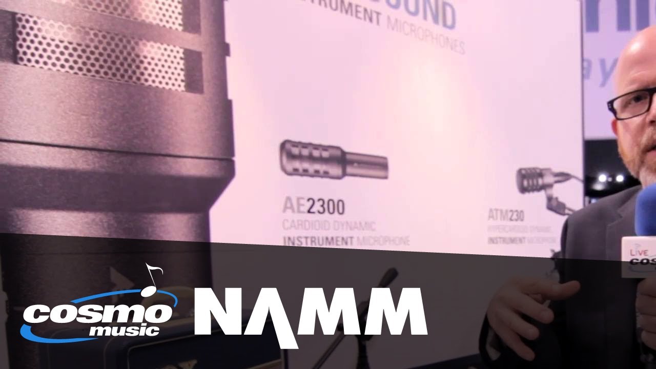 Audio Technica AE2300 Instrument Mic - Cosmo Music at NAMM 2016