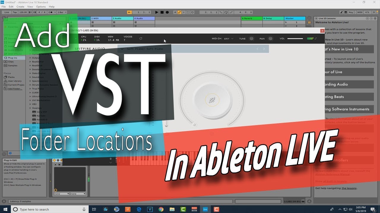 How To Add Custom VST Folder Locations | Ableton LIVE | Windows