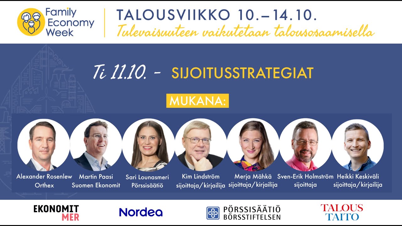 Talousviikko 2022: Sijoitusstrategiat