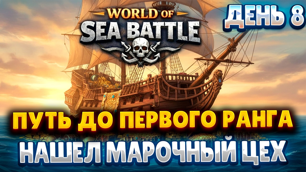 WORLD OF SEA BATTLE | ДЕНЬ 8 | НАШЕЛ МАРОЧНЫЙ ЦЕХ | ФАРМ КЛЮЧНИЦ