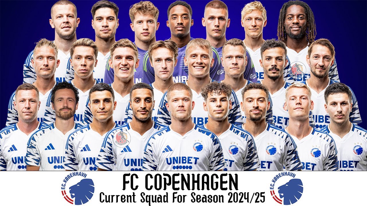 FC Copenhagen Current Squad For Season 2024/25 | FC Copenhagen Squad Update 2024/25 | Superliga24/25