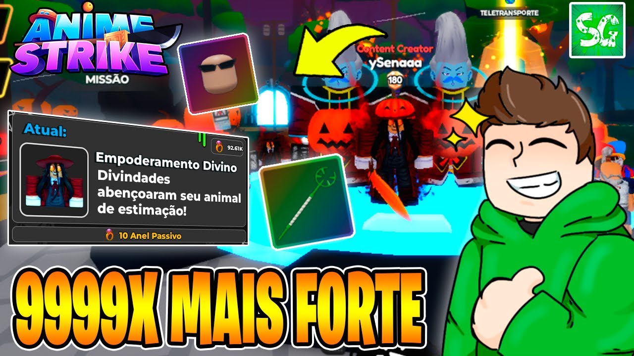 FIZ ESSAS MELHORIAS E FIQUEI 9999X MAIS FORTE NO ANIME STRIKE SIMULATOR