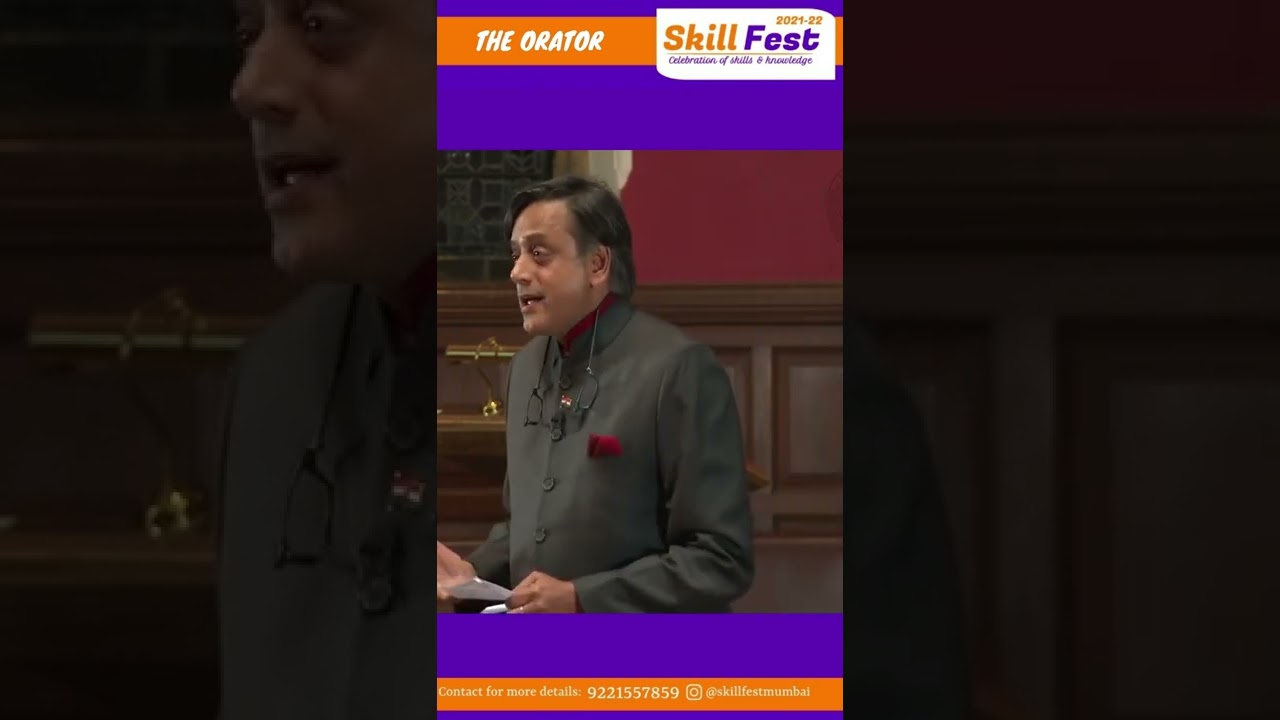 Make everyone speechless with your words | The Orator (Elocution Competition) | SkillFest | Mumbai |