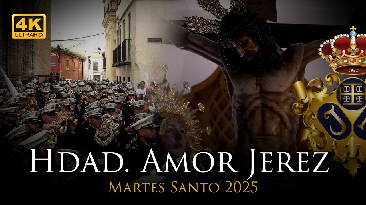 4K | HDAD DEL AMOR JEREZ DE LA FRA. | MARTES SANTO [Banda Nazareno Arahal] 2025