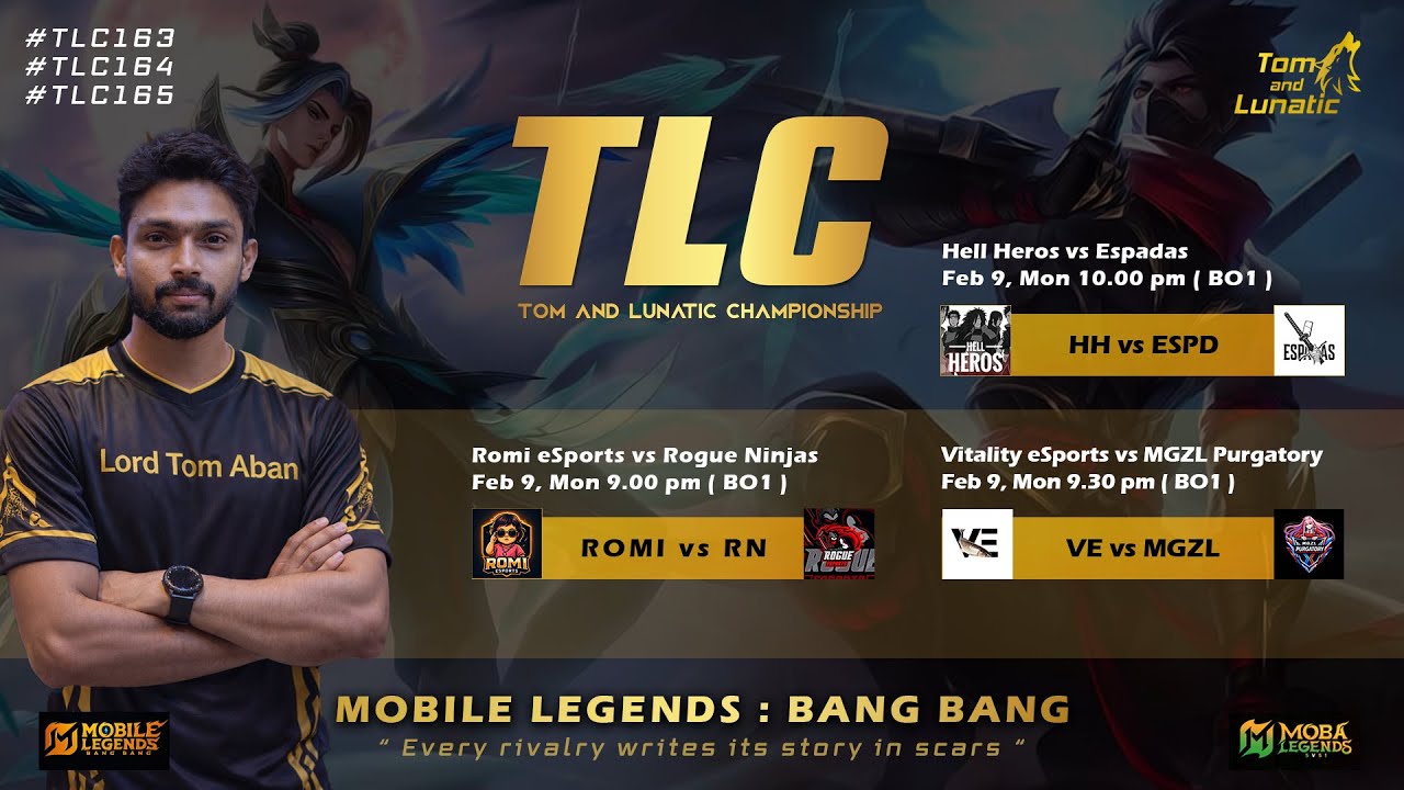 🛑TLC Regular Matches | TL Championship | TLC163 to 165 | MOBA LegendsTamil