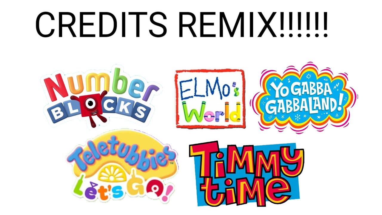 Elmo's World, Teletubbies Let's Go, Timmy Time, And Numberblocks End Credits Remix!