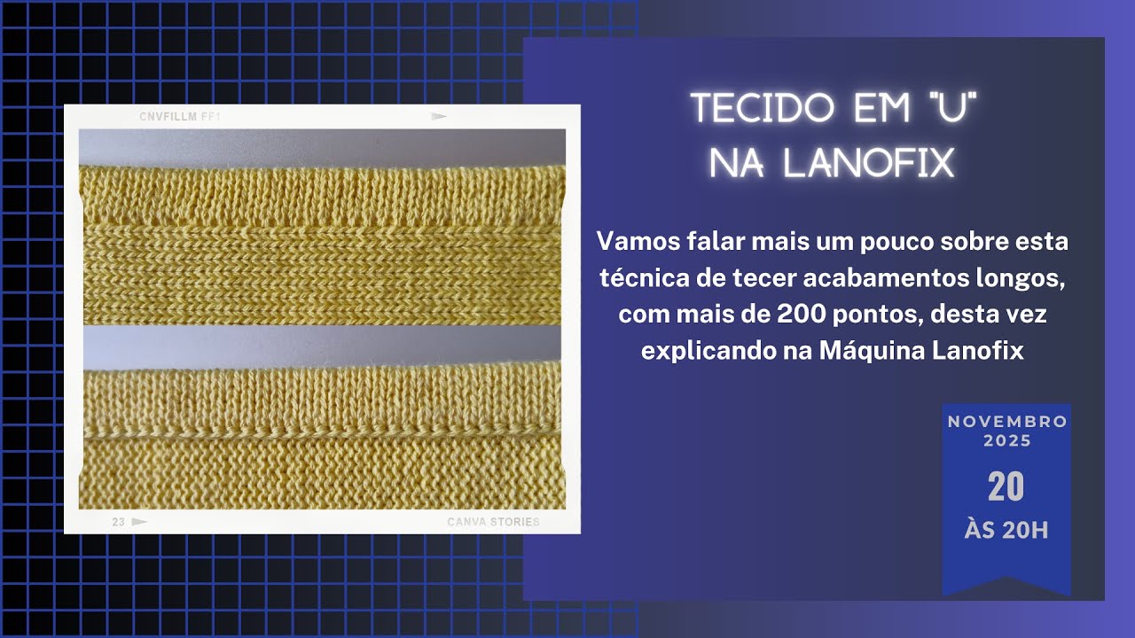 TRICÔ À MÁQUINA | Tecido U na máquina Lanofix!
