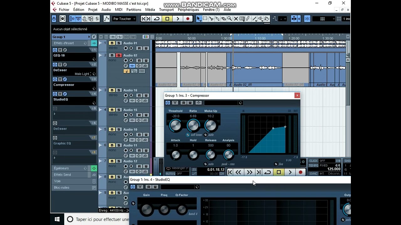 Etapes à suivre pour faire un bon mixage de voix dans cubase